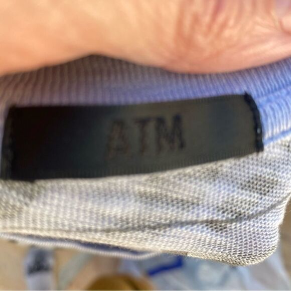 ATM ZEBRA PRINT SLUB JERSEY SCHOOLBOY CREW size small - Picture 6 of 12